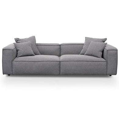 Alessia 3 Seater Sofa With Cushion And Pillow - Oslo Grey - Boho Bliss