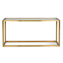 Load image into Gallery viewer, Alison Console Table - Chrome Gold - Boho Bliss