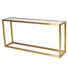 Load image into Gallery viewer, Alison Console Table - Chrome Gold - Boho Bliss
