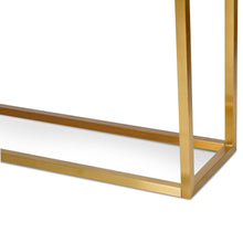 Load image into Gallery viewer, Alison Console Table - Chrome Gold - Boho Bliss