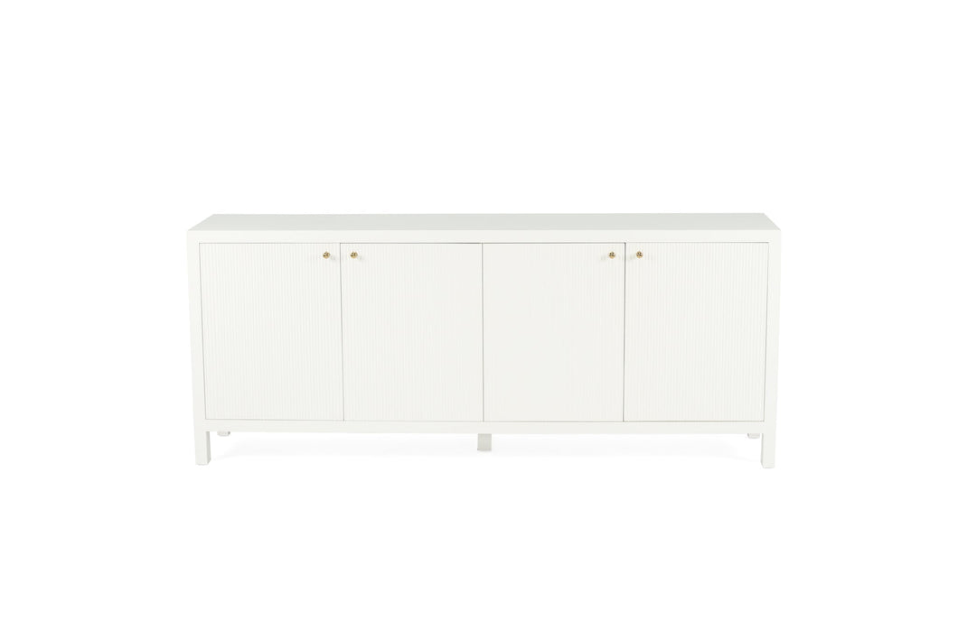 Audrey 4 Door Sideboard - White - Boho Bliss