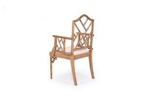 Chippendale Armchair - Weathered Oak - Boho Bliss