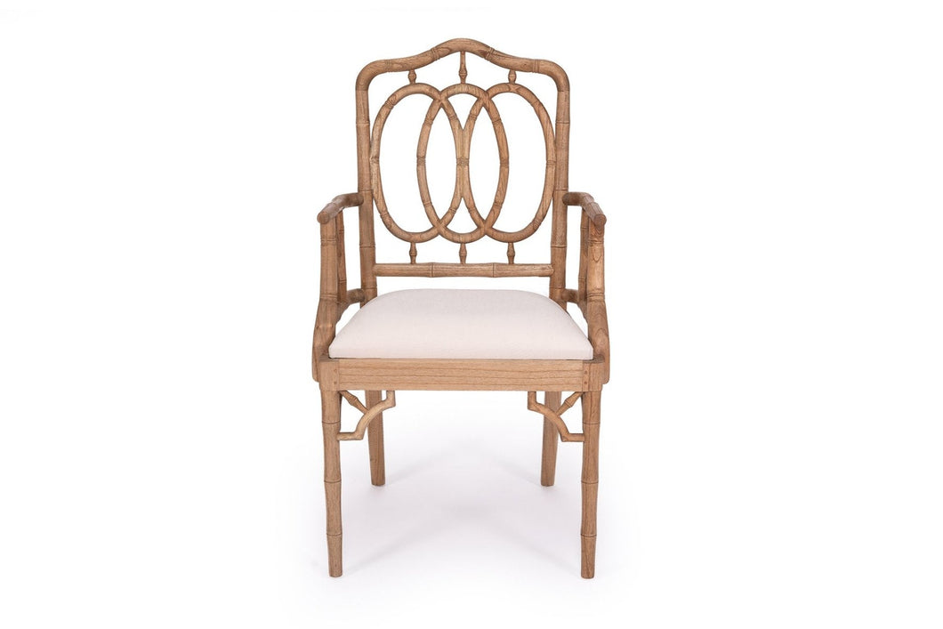 Chippendale Armchair - Weathered Oak Ring - Boho Bliss