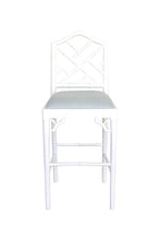 Load image into Gallery viewer, Chippendale Counter Stool - White - Boho Bliss