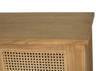 Load image into Gallery viewer, Hamilton Cane Four Door Sideboard - Weathered Oak - Boho Bliss