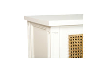 Load image into Gallery viewer, Hamilton Cane Two Door Sideboard - White - Boho Bliss