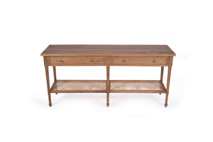 Hamilton Console Table - Weathered Oak - 185cm - Boho Bliss
