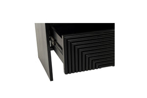 Hunter Bedside Table - Black - Boho Bliss