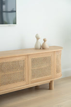 Load image into Gallery viewer, Iluka Entertainment Unit - 6 Door Round End - Natural - Boho Bliss