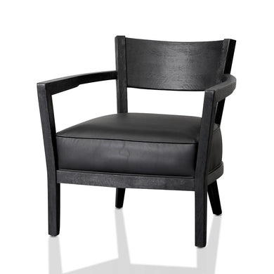 Jackson Wooden Armchair - Black - Boho Bliss