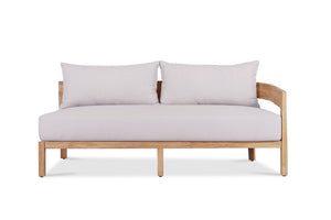 Kingscliff Outdoor Modula Sofa - 2 Seater Left Arm - Natural - Boho Bliss