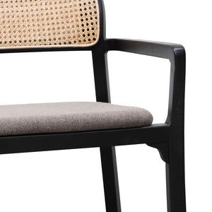 Rayla Armchair - Caramel Grey - Boho Bliss