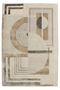 Retro Design 2 Rug 250x300 - Silver - Boho Bliss