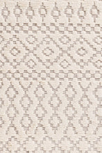 Load image into Gallery viewer, Sahara Trellis Rug 160x230 - Ivory/Taupe - Boho Bliss