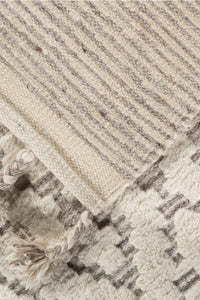 Sahara Trellis Rug 350x450 - Ivory/Taupe - Boho Bliss