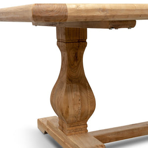 Titan Dining Table 2.4 - Rustic Natural - Boho Bliss