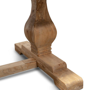 Titan Dining Table 2.4 - Rustic Natural - Boho Bliss
