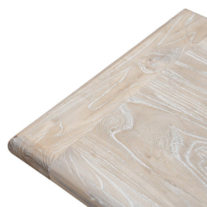 Titan Wood Bench 2m - White Washed - Boho Bliss