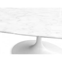 Load image into Gallery viewer, Tulip Marble Dining Table 2m (Round) - White Base - Boho Bliss