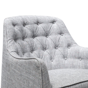 Wilson Armchair - Light Spec Grey - Boho Bliss
