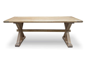 Winston Dining Table 1.98m - Rustic Natural - Boho Bliss