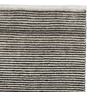 Bohemian Ribbed Rug 160x230 - Charcoal - Boho Bliss