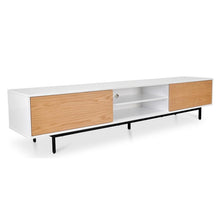 Load image into Gallery viewer, Hipster Entertainment Unit 2.3m - White &amp; Timber - Boho Bliss