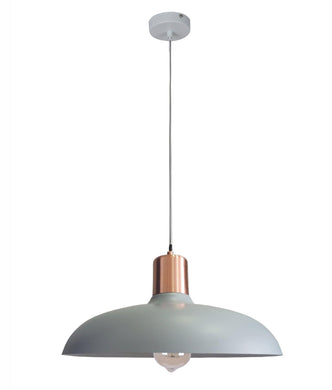 Pastella Dome Pendant Light - Matt Grey - Boho Bliss