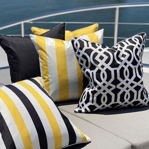Portofino Cushion Cover - Black - Boho Bliss
