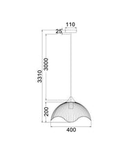 Load image into Gallery viewer, Spaggia Dome Pendant Light - White - Boho Bliss