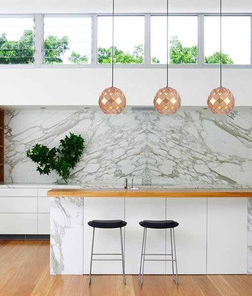 Taile Large Pendant Light - Champagne Gold - Boho Bliss