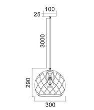 Load image into Gallery viewer, Taile Large Pendant Light - Coffee - Boho Bliss