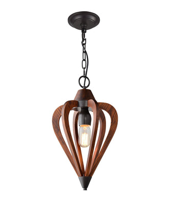 Tuscan Small Pendant Light - Cherry Wood - Boho Bliss
